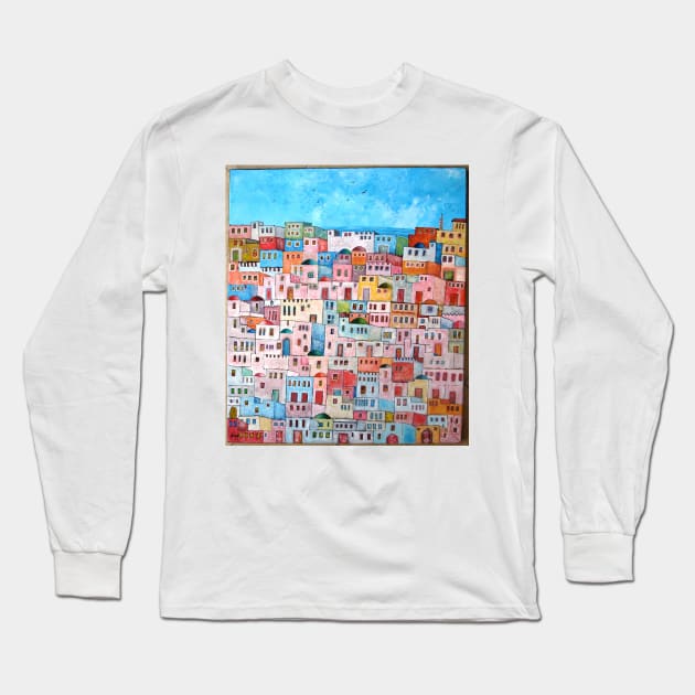 Village Long Sleeve T-Shirt by TAMOH65